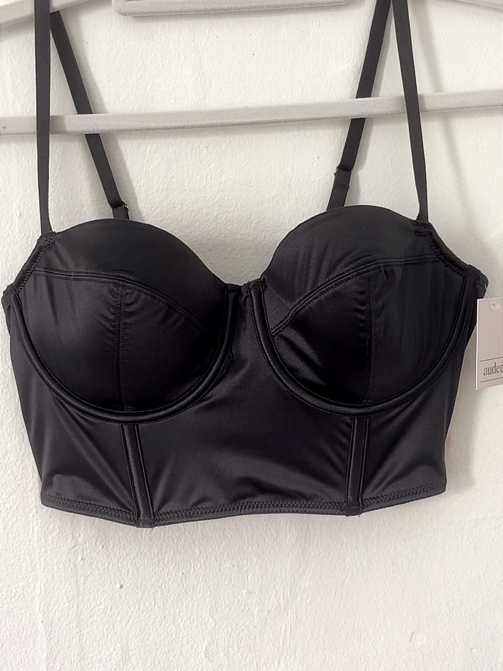Auden Black Longline Convertible Bustier Bra